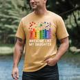 Awesome Like My Daughter Books Floral Proud Mom Women Men's Comfort Colors T-Shirt Mustard Awesome Like My Daughter Books Floral Proud Mom Women Men's Comfort Colors T-Shirt Mustard