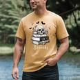Boo Skeleton Skull Books Halloween Women School Teacher Kid Premium Men's Comfort Colors T-Shirt Mustard