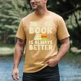 The Book Is Always Better Thriller Men's Comfort Colors T-Shirt Mustard The Book Is Always Better Thriller Men's Comfort Colors T-Shirt Mustard