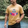 This Is My Book Character Costume Cute Pigeon Kids Reading Men's Comfort Colors T-Shirt Mustard