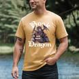 Book Dragon Book Lover Bookworm Book Reader Librarian Men's Comfort Colors T-Shirt Mustard