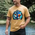 Book Dragon Reading Lover Men's Comfort Colors T-Shirt Mustard