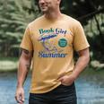 Book Girl Summer Bookish Beach Men's Comfort Colors T-Shirt Mustard Book Girl Summer Bookish Beach Men's Comfort Colors T-Shirt Mustard