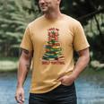 Book Lover Christmas Tree I Have No Shelf Control Men's Comfort Colors T-Shirt Mustard