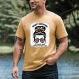 Book Lover What Happens At Book Club Stays Messy Bun Girls Men's Comfort Colors T-Shirt Mustard