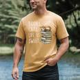 Book Lovers Books Cats Life Is Sweet Cat Lovers Men's Comfort Colors T-Shirt Mustard Book Lovers Books Cats Life Is Sweet Cat Lovers Men's Comfort Colors T-Shirt Mustard