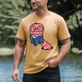 Book Worm Pun Read Reading Librarian America Men Women Kids Men's Comfort Colors T-Shirt Mustard
