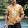 All Booked For Christmas Book Tree Lights Christmas Library Men's Comfort Colors T-Shirt Mustard All Booked For Christmas Book Tree Lights Christmas Library Men's Comfort Colors T-Shirt Mustard