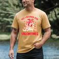 Booked For Valentine Books Lover Bookworm Librarian Teacher Men's Comfort Colors T-Shirt Mustard