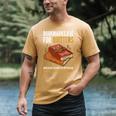 Bookmarks Are For Quitters Book Lover Saying Men's Comfort Colors T-Shirt Mustard