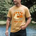 Books And BER Months Fall Librarian Reading Halloween Men's Comfort Colors T-Shirt Mustard