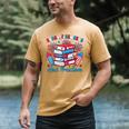 Books Fireworks And Freedom Independence Day Book Lover Men's Comfort Colors T-Shirt Mustard
