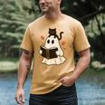 Books Ghost Reading Book Halloween Library Cat Fall Men's Comfort Colors T-Shirt Mustard Books Ghost Reading Book Halloween Library Cat Fall Men's Comfort Colors T-Shirt Mustard