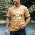 Books And Pajamas Count Me In Saying Read Book Lover Men's Comfort Colors T-Shirt Mustard