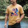 Bookworm Book Lover Women Girls Dragon Reading Men's Comfort Colors T-Shirt Mustard