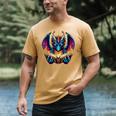 Bookworm Dragon Reading Book Lover Men's Comfort Colors T-Shirt Mustard