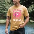 Bookworm Just A Girl Who Loves To Read Men's Comfort Colors T-Shirt Mustard