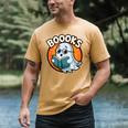 BOOOKS Cute Ghost Reading Books Halloween Men's Comfort Colors T-Shirt Mustard