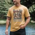 Buhurt Hourly Book Epic Knight Fight In Armor Buhurt Men's Comfort Colors T-Shirt Mustard