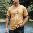 I Buy Books Like I'm Immortal Reading Book Lover Skeleton Men's Comfort Colors T-Shirt Mustard
