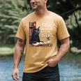 Cats And Books Book & Cat Lover Easily Distracted By Men's Comfort Colors T-Shirt Mustard