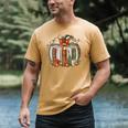 Christmas Book Pumpkin Reading Holiday Lovers Teacher Men's Comfort Colors T-Shirt Mustard Christmas Book Pumpkin Reading Holiday Lovers Teacher Men's Comfort Colors T-Shirt Mustard
