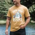 Christmas Reading Snowman So Many Books Men Women Kids Men's Comfort Colors T-Shirt Mustard Christmas Reading Snowman So Many Books Men Women Kids Men's Comfort Colors T-Shirt Mustard