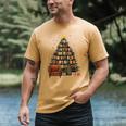 Christmas Tree Bookshelf Book Lover Library Men's Comfort Colors T-Shirt Mustard Christmas Tree Bookshelf Book Lover Library Men's Comfort Colors T-Shirt Mustard
