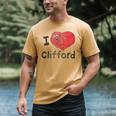 Clifford The Big Red Dog I Heart Clifford Childrens Books Men's Comfort Colors T-Shirt Mustard Clifford The Big Red Dog I Heart Clifford Childrens Books Men's Comfort Colors T-Shirt Mustard