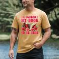 I Closed My Book To Be Here Valentines Book Lover Bookish Men's Comfort Colors T-Shirt Mustard