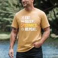 Comic Book Comic Stuff & Accessories -Adult Small Modern Letter Print Crew Collar Short Sleeve T-Shirt Men's Comfort Colors T-Shirt Mustard