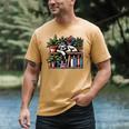 Cosy Sloth In Bookshelf With Plants Men's Comfort Colors T-Shirt Mustard Cosy Sloth In Bookshelf With Plants Men's Comfort Colors T-Shirt Mustard