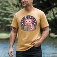 Cute Axolotl Reading Books Cozy Night Aesthetic Men's Comfort Colors T-Shirt Mustard