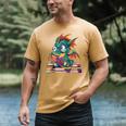 Cute Dragon Reading a Book Bookworm For Men Women Kid Men's Comfort Colors T-Shirt Mustard Cute Dragon Reading a Book Bookworm For Men Women Kid Men's Comfort Colors T-Shirt Mustard