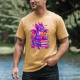 Cute Dragon Reading Books Bookworm Men's Comfort Colors T-Shirt Mustard Cute Dragon Reading Books Bookworm Men's Comfort Colors T-Shirt Mustard