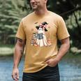 Cute Ghost Reading Book Librarian Book Lover Men's Comfort Colors T-Shirt Mustard