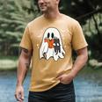 Cute Ghost Reading Book Spooky Season Halloween Costume Kids Men's Comfort Colors T-Shirt Mustard