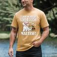 Cute Glasses Read Books & Pet My Maltese Lover Men's Comfort Colors T-Shirt Mustard