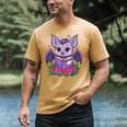 Cute Pastel Goth Bat Reading Book Men's Comfort Colors T-Shirt Mustard Cute Pastel Goth Bat Reading Book Men's Comfort Colors T-Shirt Mustard