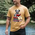 Dalmatian Reading Books Matching Bookworm Readers Librarian Men's Comfort Colors T-Shirt Mustard Dalmatian Reading Books Matching Bookworm Readers Librarian Men's Comfort Colors T-Shirt Mustard