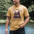 Dark Romance Merch I Put Down My Book Lover Spicy Skeleton Men's Comfort Colors T-Shirt Mustard