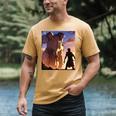 David And Goliath Bible Book Of Samuel Famous Bible Story Men's Comfort Colors T-Shirt Mustard