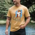 Disney Ink And Paint Shere Khan From The Jungle Book 1967 Men's Comfort Colors T-Shirt Mustard Disney Ink And Paint Shere Khan From The Jungle Book 1967 Men's Comfort Colors T-Shirt Mustard