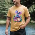 Dragon Book Fantasy Reading Men's Comfort Colors T-Shirt Mustard Dragon Book Fantasy Reading Men's Comfort Colors T-Shirt Mustard