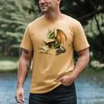 Dragon Bookworm Reading Book Graphic Men's Comfort Colors T-Shirt Mustard Dragon Bookworm Reading Book Graphic Men's Comfort Colors T-Shirt Mustard