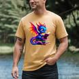 Dragon Reading a Book Bookworm Book Lover Men's Comfort Colors T-Shirt Mustard Dragon Reading a Book Bookworm Book Lover Men's Comfort Colors T-Shirt Mustard