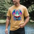 Dragon Reading Book Lover Men's Comfort Colors T-Shirt Mustard