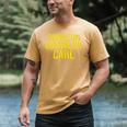 Dungeon Crawler Carl Yellow Text Logo LitRPG Series Book Men's Comfort Colors T-Shirt Mustard Dungeon Crawler Carl Yellow Text Logo LitRPG Series Book Men's Comfort Colors T-Shirt Mustard