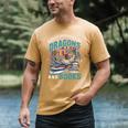 Easily Distracted By Dragons And Books Bookworm Men's Comfort Colors T-Shirt Mustard Easily Distracted By Dragons And Books Bookworm Men's Comfort Colors T-Shirt Mustard
