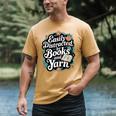 Easily Distracted By Yarn And Books Men's Comfort Colors T-Shirt Mustard